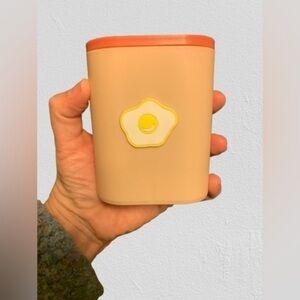 Desk pencil holder, egg themed